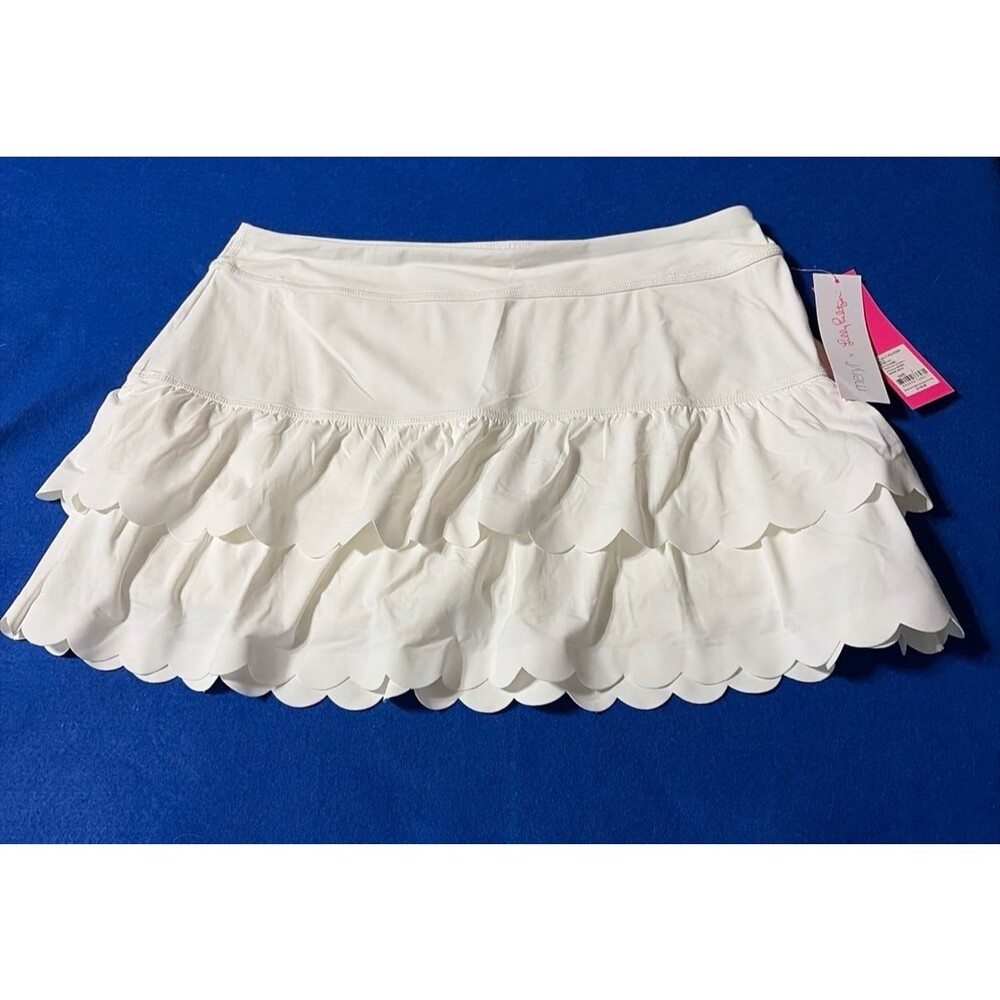 NWT Lilly Pulitzer Miesha Scallop Skort L Resort White